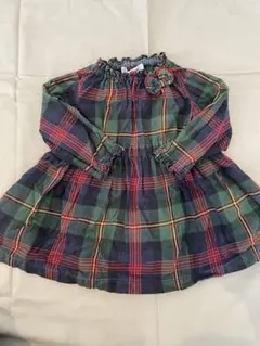 familiar チェック柄 ワンピース 80 入園式卒園式に