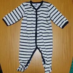 PETIT BATEAU プチバトー ロンパース カバーオール 70