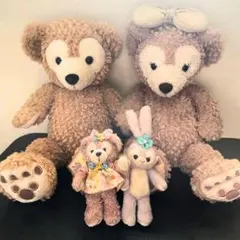 ダッフィーとシェリーメイ ステラルー　キーホルダー　ぬいぐるみ　ディズニーシー
