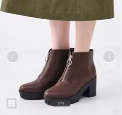 ジップ厚底ブーツのサムネイル