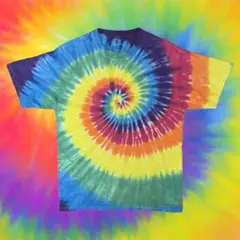アメリカ古着 タイダイ Ｔシャツ マルチカラー Hanes 1832
