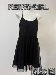 RETRO GIRL キャミソールワンピース　ミニ　レース　Mサイズ