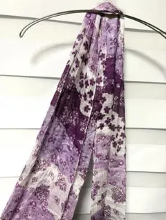 N*e様 新品　タグ付　チチカカ　リネン　コットン　ストール　ショール　パープルのサムネイル