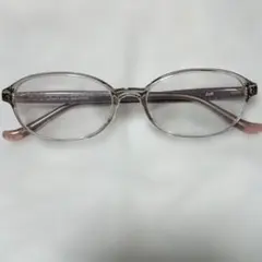 Zoff クリアフレーム オーバル型メガネ