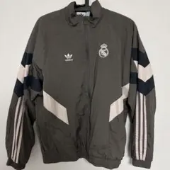 adidas レアル・マドリード ナイロンジャケット グレー