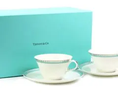 【値下げしました!】Tiffany & Co. ティーカップ・ソーサーセット