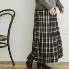 URBAN RESEARCH ITEMS チェックプリーツスカート