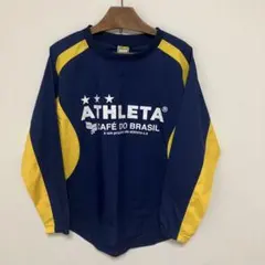 ATHLETA サッカー ピステ トレーニングウェア ネイビー イエロー　160