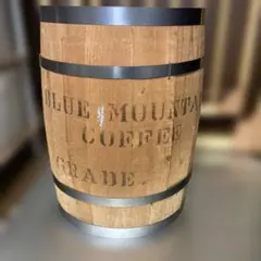 ☆ブルーマウンテン コーヒー樽 木製 ディスプレイ