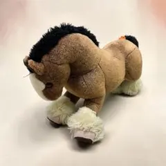 エルメス ベビーエルミー ホース 馬 ぬいぐるみ リネン ブルー 新品