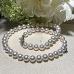 TASAKI イヤリング パール約7㍉ ダイヤ0.42ct ミキモトパールお好き 