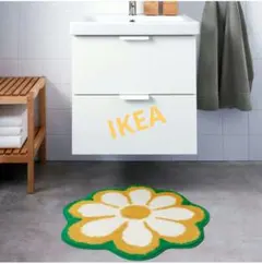 【新品未使用】IKEA 花型バスマットのサムネイル