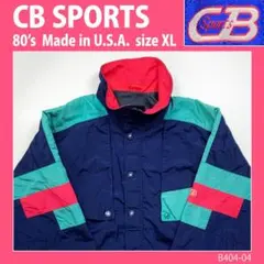 【80s USA製】ナイロン マッキーノ　ジャケット　XL　切り返しヴィンテージ