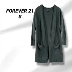 FOREVER 21 グレー ロングカーディガン Sサイズ　古着女子