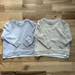 裏起毛トレーナー2色セット