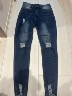 ダメージスキニーデニム