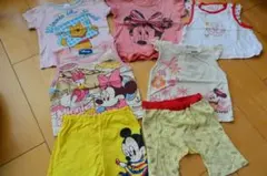 ディズニーミッキーミニープーさんなどTシャツ他7点セット