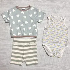 【3点セット】 ベビー服　70cm Tシャツ　ボトムス　インナー　肌着　子供服