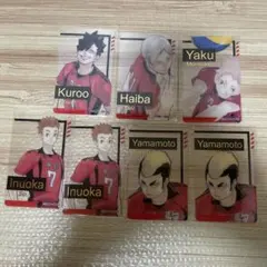 ハイキュー箔押しクリアカード