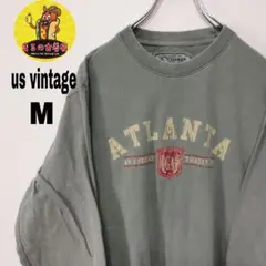 usa古着 U.S.vintage　ロングTシャツM　ライトグリーン
