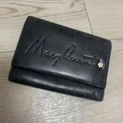 Mary Quant 黒 レザー パスケース カードケース