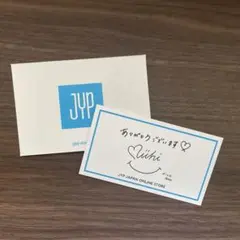 JYP ONLINE STORE 特典メッセージカード　NiziU ミイヒ