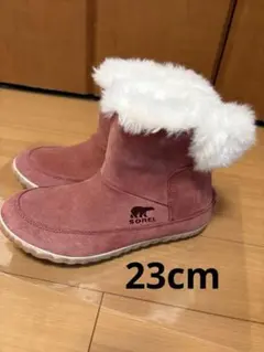 SOREL グレー ムートンブーツ ファー付き - メルカリ