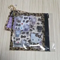 ハローキティ プチパーツ ヒョウ柄 レオパード シール