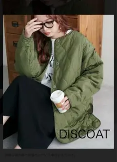 DISCOAT 袖取り外し2WAYキルトジャケット
