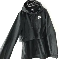 NIKE Aライン ナイロンジャケットパーカー ｙ２ｋ ブラック Ｌ