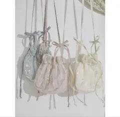 merry jenny ribbonスパンコールポシェット