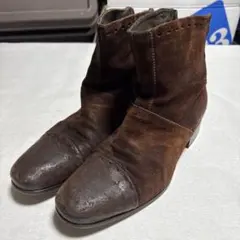 DIESEL ブラウン スエード ショートブーツ