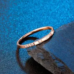 1206★サージカルステンレス 9粒 ジルコニアリング 1点