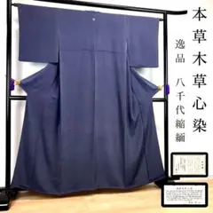 逸品！単衣◇未使用！正絹◎極上色無地160cm 一つ紋(蔦)褐色 紗綾形