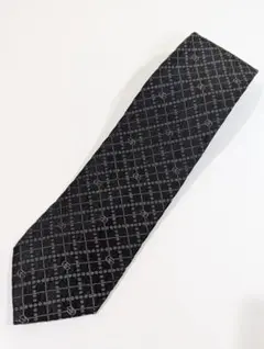 Hiro様専用【GUCCI】GG柄ネクタイ　幾何学模様 ブラック シルク100%