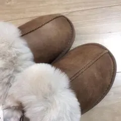 H&M スエード ムートンスリッパ　23.5〜24センチ