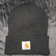 匿名配送 Carhartt カーハート ビーニー ニット帽 ブラック USA製