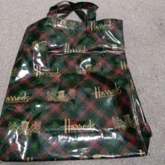 Harrods チェック柄トートバッグ