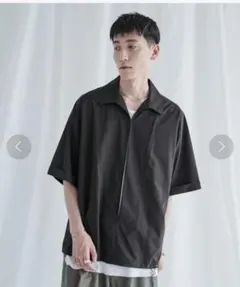 大人気★美品★ユナイテッドトウキョウ　フォールスキッパーシャツ　1.6万　Mのサムネイル