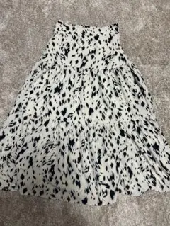 レオパード　ティアードロングスカート