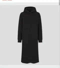 UNIQLO フード付きワンピース ブラック M