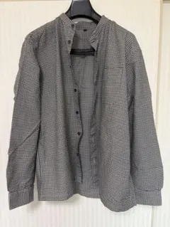 無印良品 MUJI メンズ ギンガムチェック 長袖シャツ 綿100% サイズM