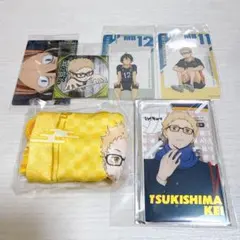 ハイキュー　月島蛍 巾着 アクリルカード シール クリアカード