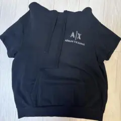 ARMANI EXCHANGE 半袖パーカー ブラックのサムネイル