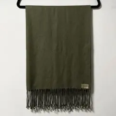 PASHMINA パシュミナ ストール カーキ シルク ウール グリーン