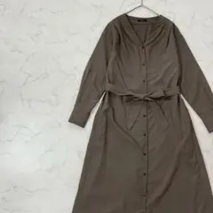 URBAN RESEARCH ROSSO タック 長袖 ロング ワンピース F