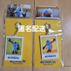 パペットスンスン お台場先行 チェキ風アクリルキーホルダー セット おまけ付き