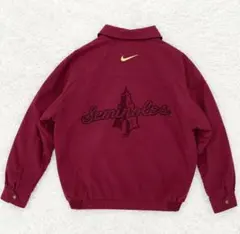 NIKE ビッグシルエット 刺繍 中綿ジャケット 小豆色 L