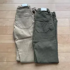 ikkaキッズロングパンツ ゴムウエスト2本セット