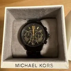 MICHAEL KORS ブラック クロノグラフ 時計のサムネイル